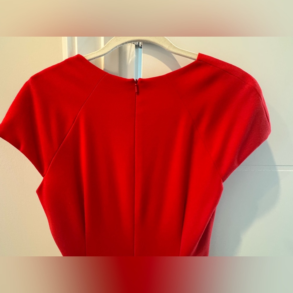 LK Bennett Red Midi Dress size 6 - Picture 9 of 10
